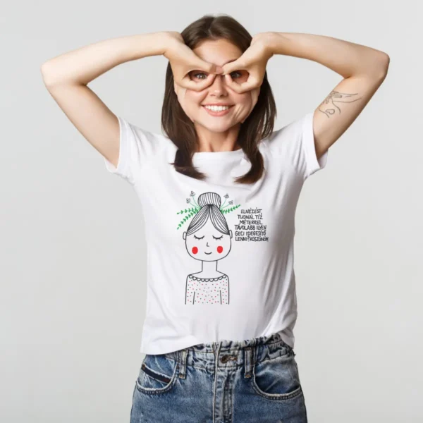 Elnézést, tudnál tíz méterrel távolabb ilyen g*ci idegesítő lenni? Köszönöm! /Távolság - unisex póló