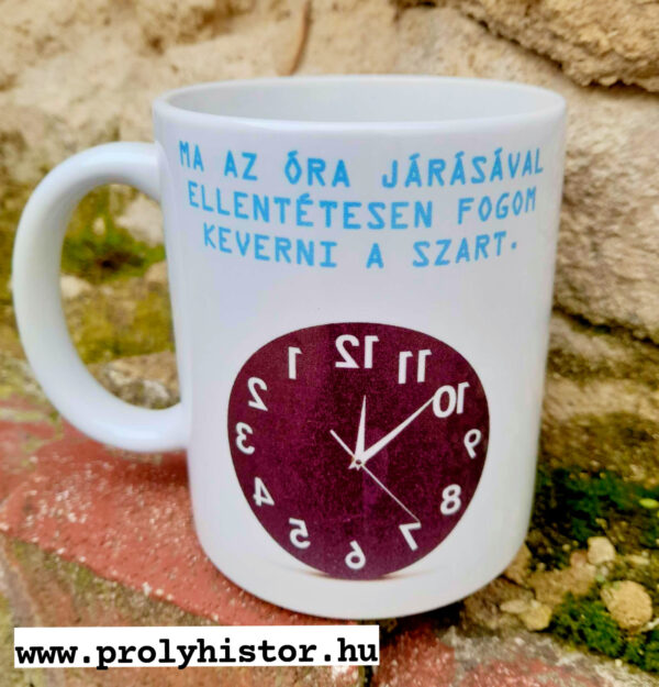 Ma az óra járásával ellentétesen fogom keverni a szart