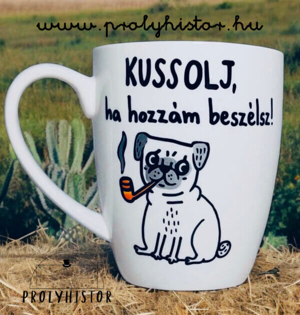 Kussolj, ha hozzám beszélsz! -permanens nyugalom bögre