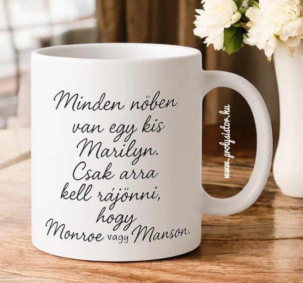 Díva vagy démon bögre