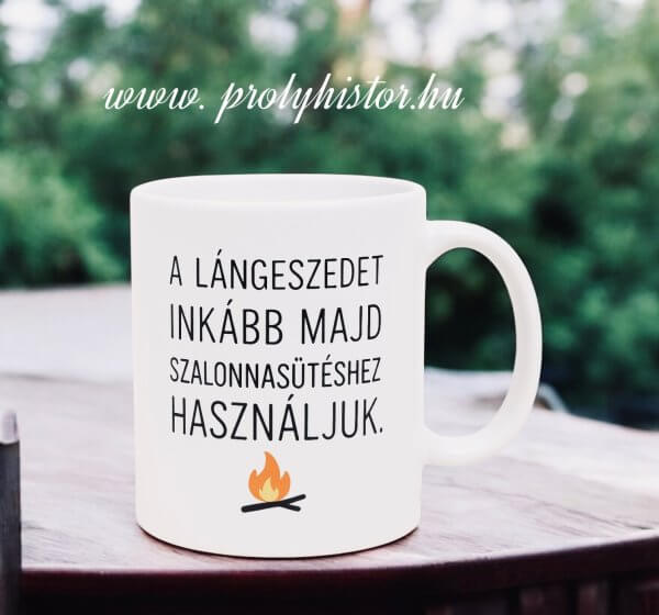 Lángész bögre