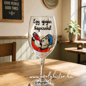 Egy gigás kapcsolat-borospohár