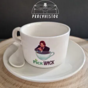 Pick Wick csésze kanállal és alátéttel