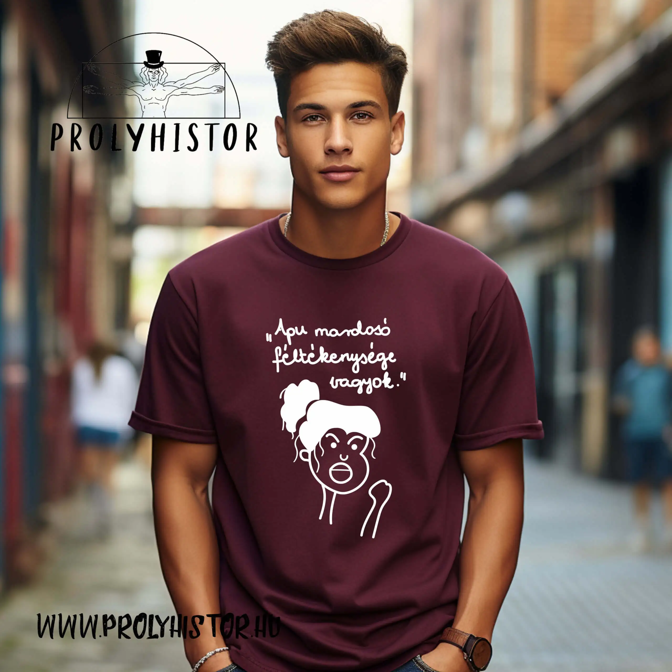 Apu mardosó féltékenysége vagyok (fekete)- unisex biopamut póló