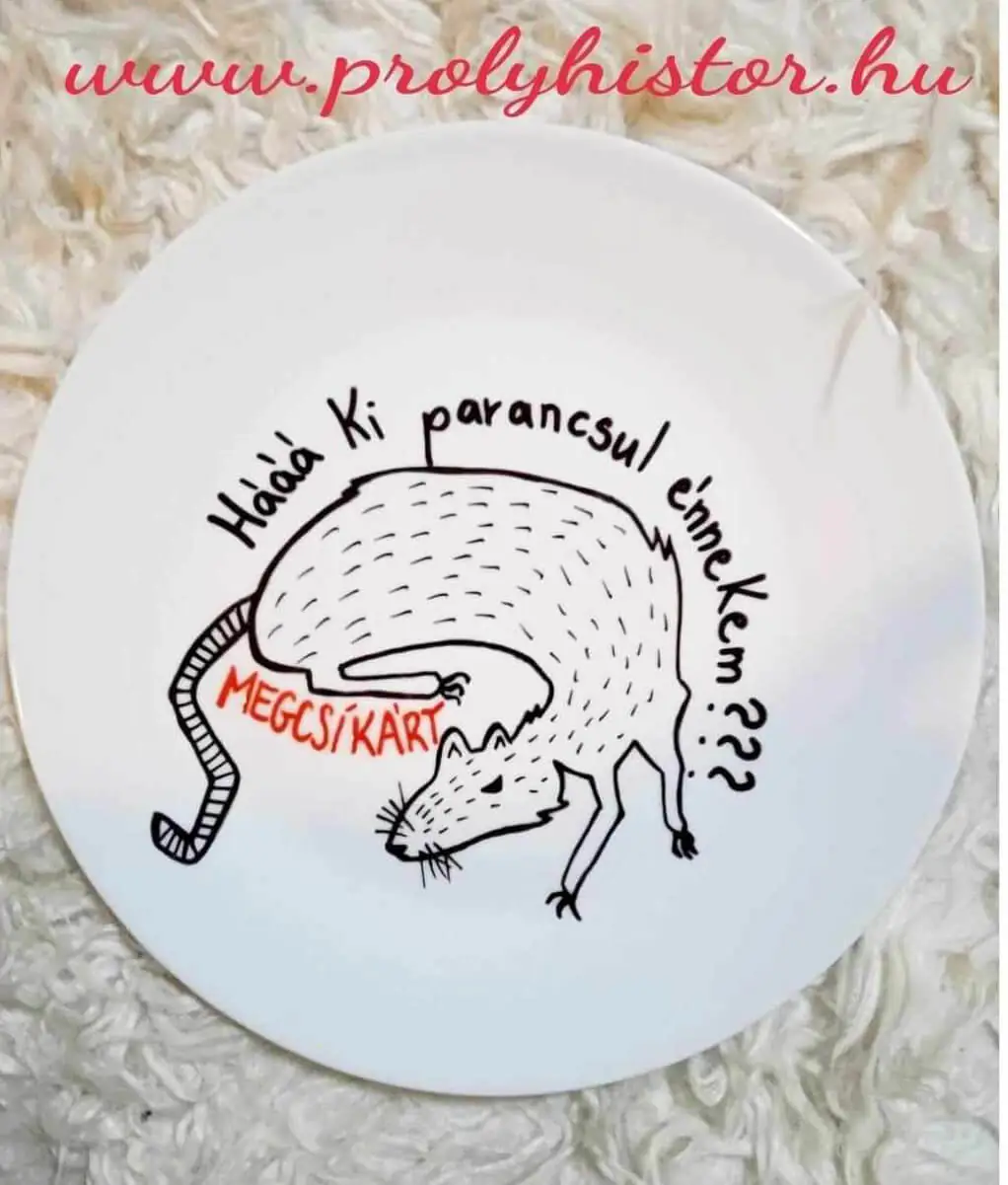 "Megcsikárt" (tányérka)