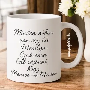 Díva vagy démon bögre