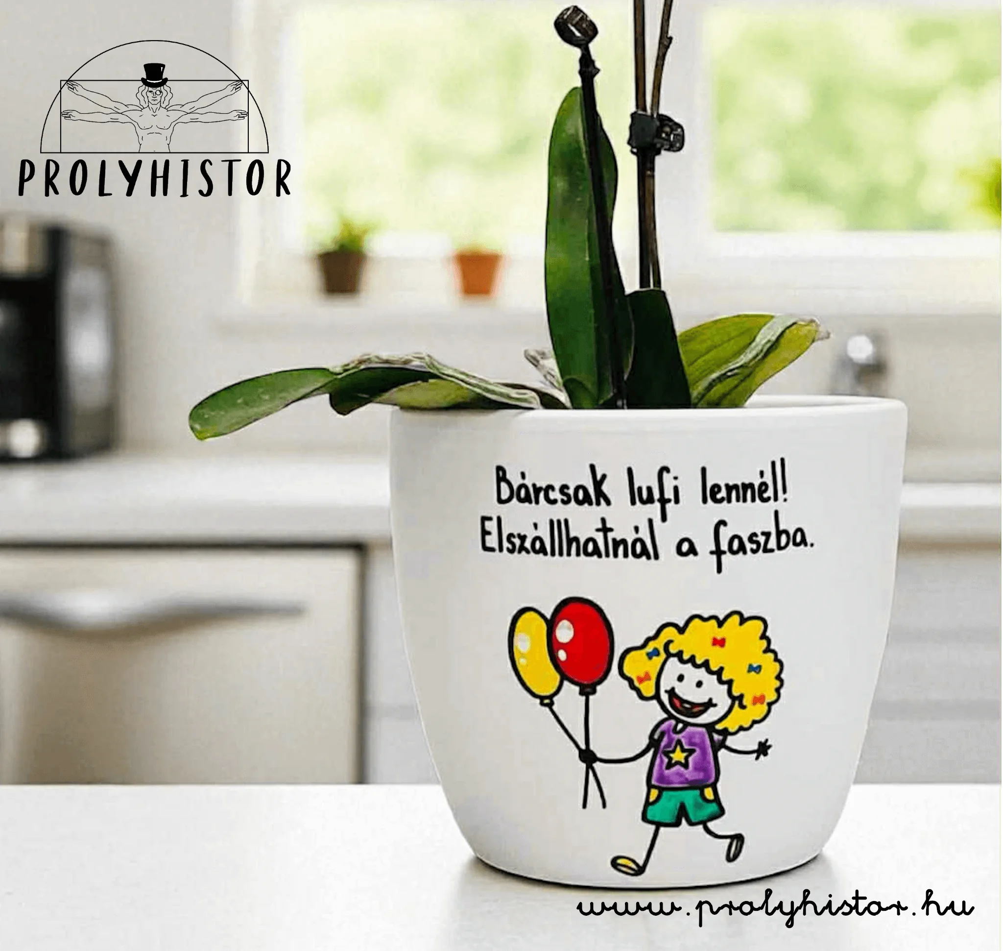 Bárcsak lufi lennél! Elszállhatnál a faszba. - Kaspó